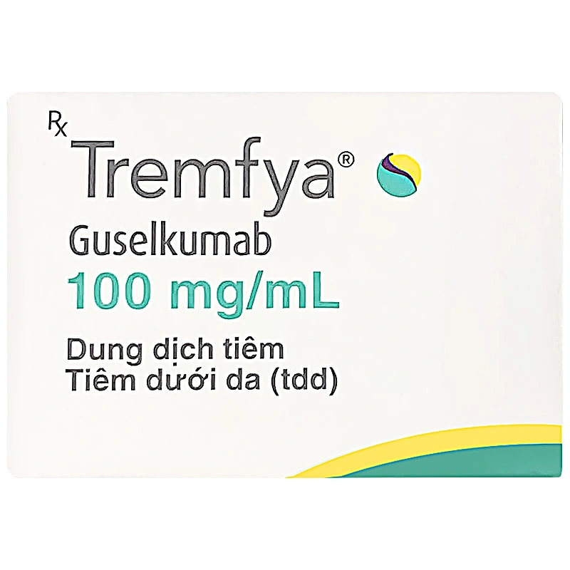Dung dịch tiêm Tremfya 100mg/ml điều trị vảy nến thể mảng, viêm khớp vảy nến (1 bơm tiêm x 1ml) - 1